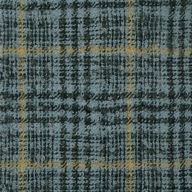 Silver Glen Check Wool Mohair Loop Tweed Fabric