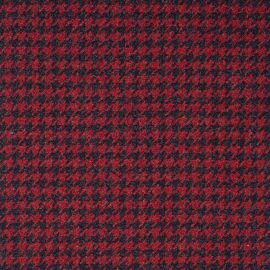 Bracken Graphite Houndstooth Heavyweight Wool Tartan Fabric Sample