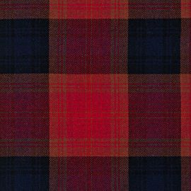 Navy & Red Plaid Lightweight Fabric