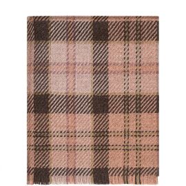 Bracken British Wool Lochaber Blush Blanket