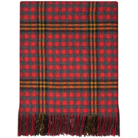 Red Red Rose Tartan Lambswool Blanket