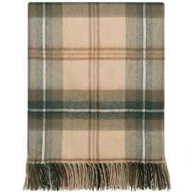 Saskatchewan Weathered Canadian Tartan Lambswool Blanket