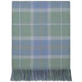 Borders Scottish Borderland Weathered Tartan Lambswool Blanket
