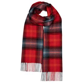 Darwin Lochcarron Ruby Luxury Oversized Lambswool Scarf 
