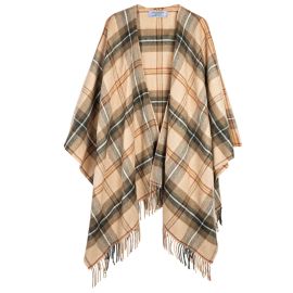 Alice Saskatchewan Weathered Canadian Tartan Lambswool Serape