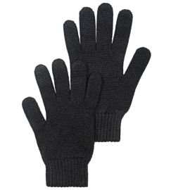 Mens Luxury Black Cashmere Gloves