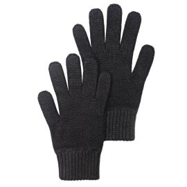 Womens Luxury Black Cashmere Gloves