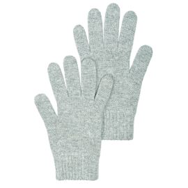 Womens Luxury Silver Cashmere Gloves