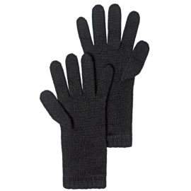 Womens Luxury Black Slim Fit Cashmere Gloves