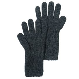 Womens Luxury Carbon Grey Slim Fit Cashmere Gloves 