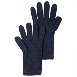 Womens Luxury Dark Navy Slim Fit Cashmere Gloves