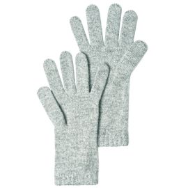 Womens Luxury Silver Grey Slim Fit Cashmere Gloves 