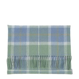 Borders Scottish Borderland Weathered Tartan Lambswool Small Fringed Cushion Cover