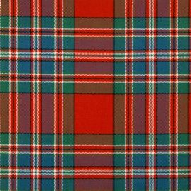MacFarlane Clan Ancient Medium Weight Tartan Fabric-Front