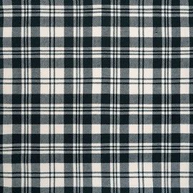Scott Black/White Modern Lightweight Tartan Fabric