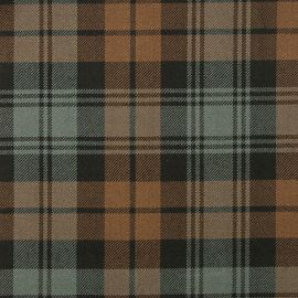 Black Watch Weathered Heavy Weight Tartan Fabric-Front