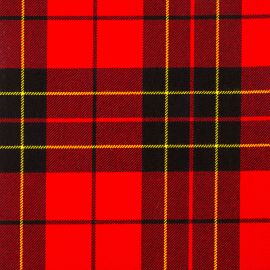 Brodie Red Modern Heavy Weight Tartan Fabric-Front