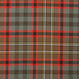 Cunningham Hunting Weathered Heavy Weight Tartan Fabric-Front