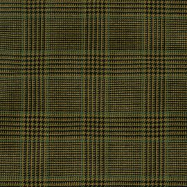 Olive Dark Glen Check Strome Heavyweight Tartan Fabric