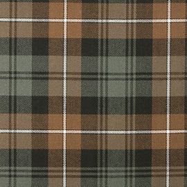 Forbes Weathered Heavy Weight Tartan Fabric-Front