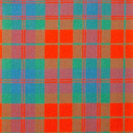 Fraser Clan Ancient Heavy Weight Tartan Fabric-Front