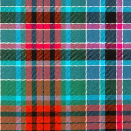 Gordon Red Ancient Heavy Weight Tartan Fabric-Front
