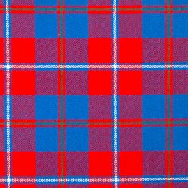 Galloway Red Modern Heavy Weight Tartan Fabric-Front