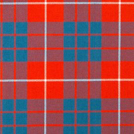 Hamilton Red Ancient Heavy Weight Tartan Fabric-Front