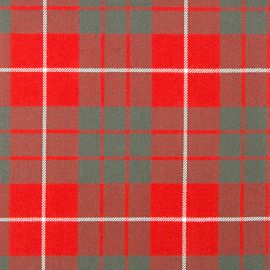 Hamilton Red Weathered Heavy Weight Tartan Fabric-Front