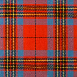 Leslie Red Ancient Heavy Weight Tartan Fabric-Front
