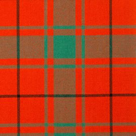 MacDonald of the Isles Red Ancient Heavy Weight Tartan Fabric-Front