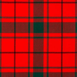 MacDonald of the Isles Red Modern Heavy Weight Tartan Fabric-Front