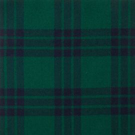 Montgomery Blue Modern Heavy Weight Tartan Fabric-Front