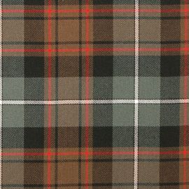 MacRae Hunting Weathered Heavy Weight Tartan Fabric-Front
