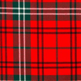 Morrison Red Modern Heavy Weight Tartan Fabric-Front