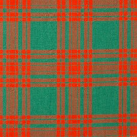 Menzies Green Ancient Heavy Weight Tartan Fabric-Front