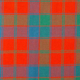 Robertson Red Ancient Heavy Weight Tartan Fabric-Front