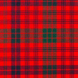 Ross Red Modern Heavy Weight Tartan Fabric-Front