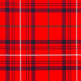 Rose Red Modern Heavy Weight Tartan Fabric-Front