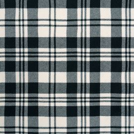 Scott Black/White Ancient Heavyweight Tartan Fabric - Single Width