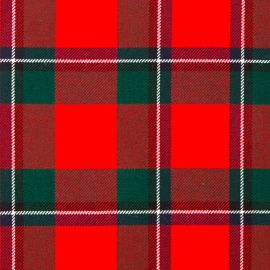 Sinclair Red Modern Heavy Weight Tartan Fabric-Front