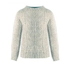 Women's Kenna Mull Braid and Cable Knitted Wool Crew Neck Jumper