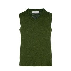 Men's Jack Scotspine Chunky Knitted Wool V Neck Slipover Vest