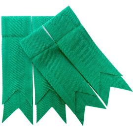 Green Ancient Plain Coloured Garter Double Flashes