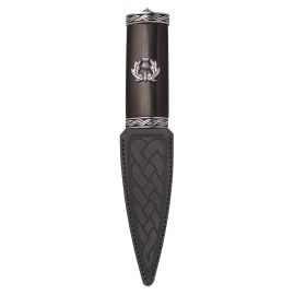 Torridon Blackwood Thistle Sgian Dubh with Plain Top 
