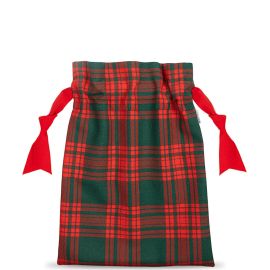 Small Santa Sack - Menzies Green Modern 