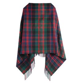 Georgia MacDonald Clan Modern Tartan Lambswool Poncho