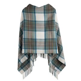 Georgia Stewart Blue Dress Lambswool Poncho