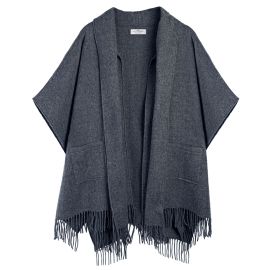 Robyn Charcoal Plain Coloured Lambswool Jacket