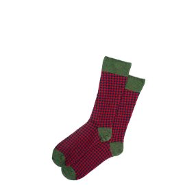Men's Spruce Houndstooth Merino Blend Socks